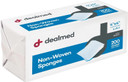 Dealmed 4" X 4" Non-Woven Gauze Sponges, 4-Ply All-Purpose Non-Sterile Gauze Pads, Absorbent Dental Gauze Wound Care For First Aid Kit/Medical Facilities, 200 Count (96 Cases)