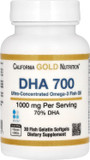 Dha 700 Fish Oil By California Gold Nutrition - Pharmaceutical Grade Fish Oil With Dha - Support For Brain & Cardiovascular Health - Gluten Free, Non-Gmo - 1000 Mg - 30 Fish Gelatin Softgels