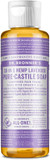 Dr. Bronner'S - Pure-Castile Liquid Soap (Lavender, 4 Ounce) - Made With Organic Oils, 18-In-1 Uses: Face, Body, Hair, Laundry, Pets And Dishes, Concentrated, Vegan, Non-Gmo