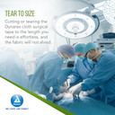 Dynarex Cloth Surgical Tape, Durable, Soft-Smooth Silky Fabric, Latex-Free, Self-Sticking Tape, Secure Adhesion, White, 1 X 10 Yds., 1 Case - 12 Boxes Of 12 Rolls Of Tape