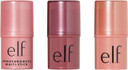 e.l.f. Monochromatic Multi-Stick Trio, Set of 3, Includes Dazzling Peony, Sparkling Rose & Glistening Peach