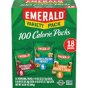 Emerald Nuts Mixed Nuts Variety Pack 18Ct (1-Pack) , 100-Calorie Individual Packs , Features Dry Roasted Almonds, Natural Almonds & Walnuts, And Roasted & Salted Cashews