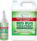 Extra Strength Natural Bed Bug Travel Spray By Hygea Natural 3 Oz Tsa Approved Size And Gallon Refill  Child & Pet Safe  Immediate Results  Stain & Odor Free -For Hotels, Suitcase- Travel Must Have