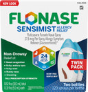 Flonase Sensimist Allergy Relief Nasal Spray For Non-Drowsy, 24-Hour Multi-Symptom Allergy Relief  120 Sprays (Pack Of 2)