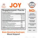 Genius Vitality & Mood Enhancement Stack - Sustained Release Caffeine & Nootropic Joy Supplement - Energy, Focus & Positive Mood Support