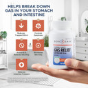 Gericare Simethicone Chewable Gas-Relief Tablets 80Mg | Fast Relief For Gas, Bloating And Discomfort | Mint-Flavored Anti-Gas Chewables | Oral Adult Gas Pain Relief | Anti-Flatulence Aid (100 Tablets)