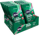 Gu Energy Chews, Watermelon Energy Gummies With Electrolytes, Vegan, Gluten-Free, Kosher, Caffeine-Free, And Dairy-Free On-The-Go Energy For Any Workout, 12 Bags (24 Servings Total)