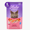 Halo Holistic Cat Food Dry, Wild-Caught Salmon And Whitefish Recipe, Complete Digestive Health, Dry Cat Food Bag, Adult Formula, 6-Lb Bag Halo Holistic Cat Food Dry, Wild-Caught Salmon And Whitefish Recipe, Complete Digestive Health, Dry Cat Food Bag, Adult Formula, 6-Lb Bag