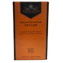 Harney & Sons Black Tea, Decaffeinated Ceylon, 20 Tea Bags, 1.26 Oz./36 Grams