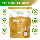 Health Garden Monk Fruit Sweetener, Classic - Non Gmo - Gluten Free - Sugar Substitute - Kosher - Keto Friendly (3 Lbs)