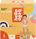 Hello Bello Premium Diapers Size 5, Honeysuckle Designs, 48Ct Club Box