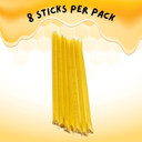 Honey Sticks - Peach Flavor (8 Sticks) - All-Natural Sweet Honey Treat - Made With Orange Blossom Honey - Sugar Gliders, Marmosets, Parrots, Canaries, Finches, Parakeets, Cockatiels, & Other Birdsã¢Â