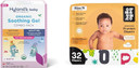 Hyland'S Baby - Organic Day/Night Soothing Gel Combo Pack, Natural Relief Of Oral Discomfort (2 Tubes Of 0.53 Oz.) + Hello Bello Premium Baby Diapers Size Newborn, 32 Count