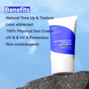 Isntree Hyaluronic Acid Natural Suncream Spf50 Pa++++ 50Ml, 1.69 Fl.Oz | Evens Out Skin Tone | Lightweight Sunscreen | Replenishes Moisture