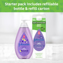 Johnson'S Baby Soothing Bedtime Bath Starter Kit, Nighttime Lavendar Baby Bath, 27.01 Fl Oz, And Bedtime Bath Value Size Refill Pack 33.8 Fl. Oz