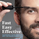 Just For Men Mustache & Beard, Jet Black, M-60, Pack Of 3 + Just For Men 1-Day Beard & Brow Color, Temporary Color For Beard And Eyebrows, For A Fuller, Well-Defined Look, Up To 30 Applications, Black