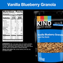 Kind Healthy Grains Granola, Healthy Snack, Vanilla Blueberry Granola With Flax Seeds, Snack Mix, 3 Count, 33 Oz Total