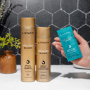 L'Anza Healing Blonde Hair Care Kit, Bright Blonde Shampoo, Hair Conditioner & Healing Strength Neem Plant Silk Serum, Paraben Free, Sulfate Free, Gift Box, Blonde & Colored Hair (10.1/8.5Floz+Sample)
