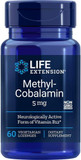 Life Extension Vitamin B12 Methylcobalamin, Nerve Health Supplement, Cognitive Support, Energy Vitamin, Methylcobalamin B12, 5 Mg, Quick-Dissolving, Gluten-Free, Non-Gmo, Vegetarian, 60 Lozenges