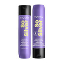 Matrix So Silver Purple Shampoo And Pigmented Conditioner Set | Removes Brassy Yellow Undertones | Toning Conditioner For Blondes And Greys | For Color Treated Hair | Premium Salon Conditioner | Vegan