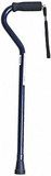 Medline Offset Handle Canes With Foam Hand Grip, Blue, Aluminum (1 Count)