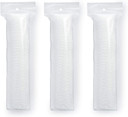 Medline Simply Soft Cotton Rounds (300 Count), 100% Cotton Absorbent And Textured Cotton Pads, Lint-Free