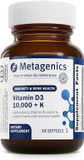 Metagenics Bundle - D3 10,000 + K & Methylcare - 60 Softgels Of D3 For Immune Support, Bone Health & Heart Health* - 120 Capsules Of Methylcare For Homocysteine Metabolism & Methylation