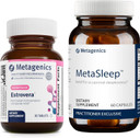 Metagenics Menopause Sleep Duo - Estrovera & Metasleep - 30 Tablets Of Estrovera For Hot Flashes, Menopause Relief & Night Sweats - 60 Capsules Of Metasleep For Sleep Support