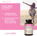 Naturewise Hair Skin And Nails Vitamin, Biotin 5000Mcg W/Hyaluronic Acid, Collagen, Multivitamin For Women W/Vitamin C, B Complex, D3, A, E, Iron - Non-Gmo, Gluten Free - 150 Softgels[50-Day Supply]