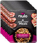 Nulo Gently-Cooked Meals Complete And Balanced Adult Wet Dog Food, Pork & Apple, 9 Ounce, 8 Count