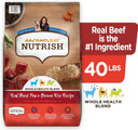 Nutrish Rachael Ray Premium Natural Dry Dog Food, Real Beef, Pea, & Brown Rice Recipe, 40 Pounds