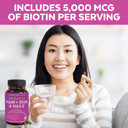 Organic Hair Skin And Nails Vitamins + Organic Turmeric With Black Pepper & Ginger Bundle, Made With Biotin 5000Mcg For Healthy Hair, Turmeric For Natural Joint Support Organic Hair Skin And Nails Vitamins + Organic Turmeric With Black Pepper & Ginger Bundle, Made With Biotin 5000Mcg For Healthy Hair, Turmeric For Natural Joint Support