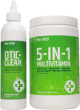 Pet Md Cucumber Melon Otic-Clean Ear Cleanser & 5-In-1 Multivitamin