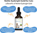 Pet Wellbeing Nettle-Eyebright Gold For Cats - Vet-Formulated - Seasonal Allergies, Hay Fever, Allergic Rhinitis - Natural Herbal Supplement 2 Oz (59 Ml)