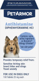 Petarmor Antihistamine Allergy Relief For Dogs, Easy-To-Use Allergy Medicine For Dogs, Anti-Itch Medicine Provides Relief From Insect Bites, And Stings, 100 Tablets