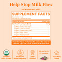 Pink Stork No Flow - Organic Sage Tea To Dry Up Breast Milk Supply And Decrease Milk Production, Stop Breastfeeding, Wean Lactation Naturally, Postpartum Essentials - Hot Or Iced - 15 Sachets