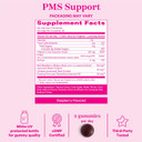 Pink Stork Pms Support Gummies - Red Raspberry Leaf & Black Cohosh For Bloating, Acne & Cravings - Proactive Period & Pms Support Supplement - Hormone Balance - 60 Plant-Based Berry Gummies