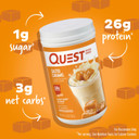 Quest Nutrition Salted Caramel Protein Powder; 26G Protein; 1G Sugar; Low Carb; Gluten Free; 1.6 Pounds; 24 Servings