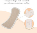 Rael Bundle - Reusable Panty Liners (Brown, 3 Count) & Flushable Ph Balanced Feminine Wipes (20 Count)