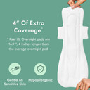 Rael Period Bundle - Extra Long Overnight Pads (12 Count) & Bpa Free Slim Applicator Tampons (Regular & Super, 40 Count) Bundle