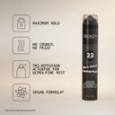 Redken Max Hold Hairspray 32 | Extreme Maximum High Hold Hairspray | Long-Lasting Lift & Body | All-Day Style Control | Dry Finish | 24 Hour Humidity Resistance | For All Hair Types