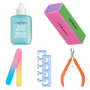 Sally Hansen Instant Cuticle Removerã¢Â + Tools Bundle, Includes Salon Effectsã¢Â® Pro Nail Files, Salon Effectsã¢Â® Pro Nail Buffer, Salon Effectsã¢Â® Pro Jelly Toe-Spacer, Nip 'Em Neat