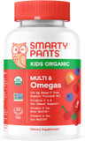 Smartypants Organic Kids Multivitamin Gummies: Omega 3 (Ala), Vitamin D3, C, Vitamin B12, B6, Vitamin A, K & Zinc For Immune Support, Vegetarian, Three Fruit Flavors, 120 Count (30 Day Supply) Smartypants Organic Kids Multivitamin Gummies: Omega 3 (Ala), Vitamin D3, C, Vitamin B12, B6, Vitamin A, K & Zinc For Immune Support, Vegetarian, Three Fruit Flavors, 120 Count (30 Day Supply)