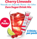 Sonic Cherry Limeade Singles To Go Powdered Drink Mix - 18 Sticks Total - Convenient And Refreshing On-The-Go Beverage!