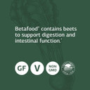 Standard Process Betafood - Digestive Health And Liver Support Supplement With Whole Food Blend Of Oat Flour, Organic Beet Root, And Organic Beet Juice - 180 Tablets