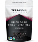 Terrasoul Superfoods Organic Dried Dark Sweet Cherries, 11 Oz - Unsweetened | No-Added Sugar | Oregon Grown