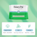 The Honey Pot Company - Heavy Liners & Cucumber Aloe Feminine Wash Bundle - Pads Infused W/Essential Oils - Ph Balanced Feminine Products - Sanitary Pads - Feminine Care - Fsa & Hsa Eligible