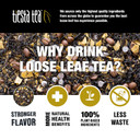 Tiesta Tea - Hot Cocoa Tea Gift Set | Cocoa Mocha & Peppermint Cocoa Loose Leaf Holiday Tea Blends With Infuser | High To Non Caffeinated Tea - Stainless Steel Brewbasket & 2 Resealable Pouches
