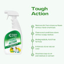 Tough Action Tile & Grout Deep Cleaning 128Oz + Magic Finish Natural Enzyme 128Oz Bundle - Removes Dirt & Scum Without Harsh Chemicals - Biodegradable Formula