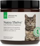 Ultimate Pet Nutrition Nutra Thriveã¢Â Cat 40 In 1 Nutritional Supplement For Cats, Vitamins, Minerals, Probiotics, Enzymes, Antioxidants And Superfoods Blend, 30 Servings
